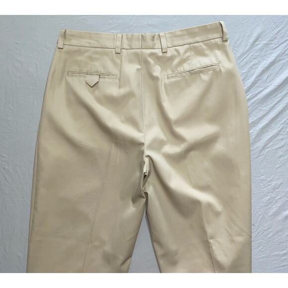 John W Nordstrom JWN Tech-Smart Pleated/Cuffed Poly-Cotton Dress Pants. 34X32. - Picture 8 of 9